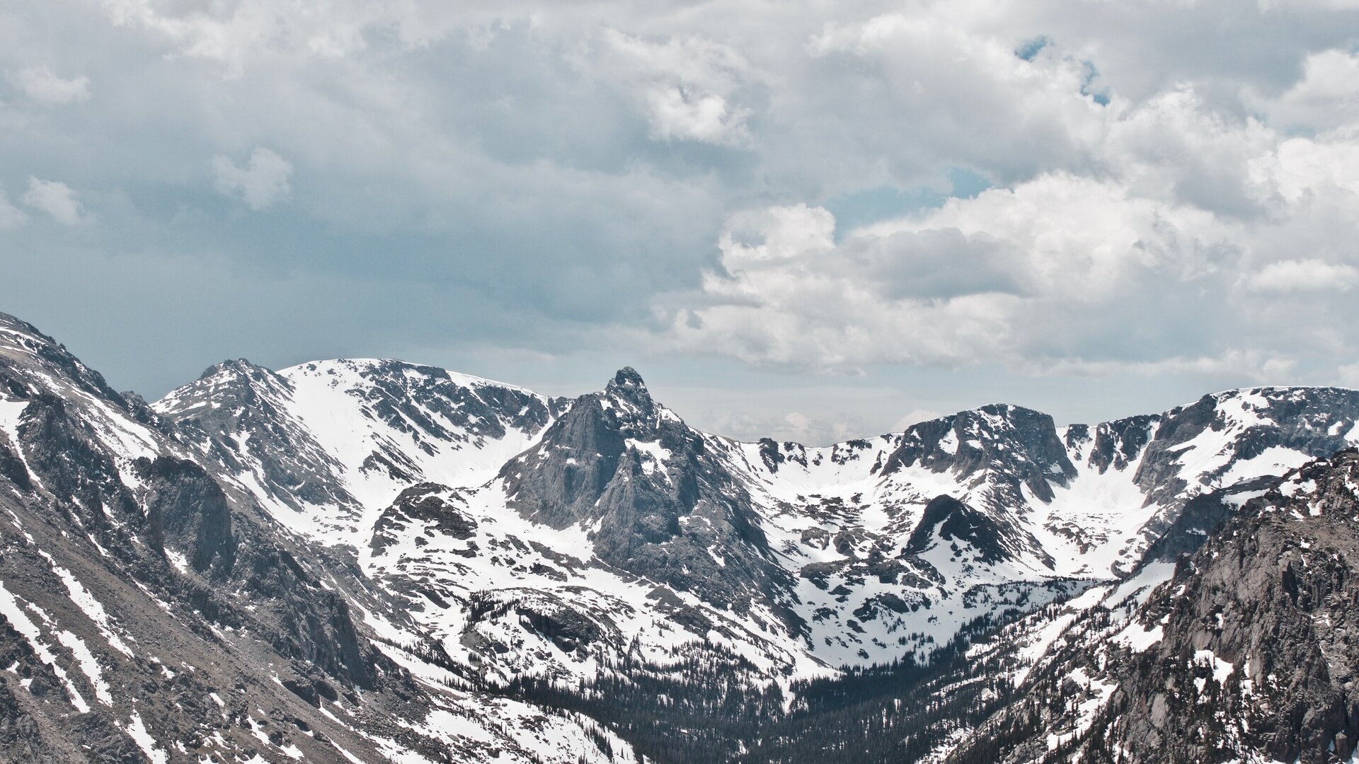 Mountain snowpack in western US